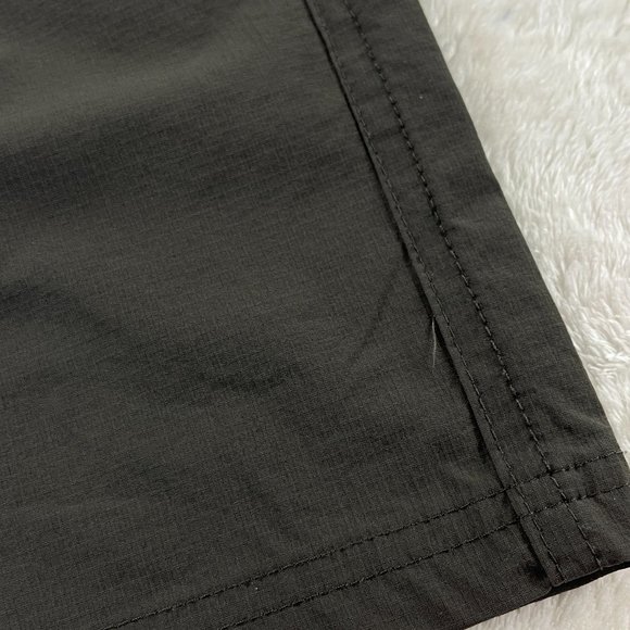 Sport Outdoor Ripstop Trek Hiking Pants Mens Size M Brown Zip Pockets Stretch - Picture 9 of 15